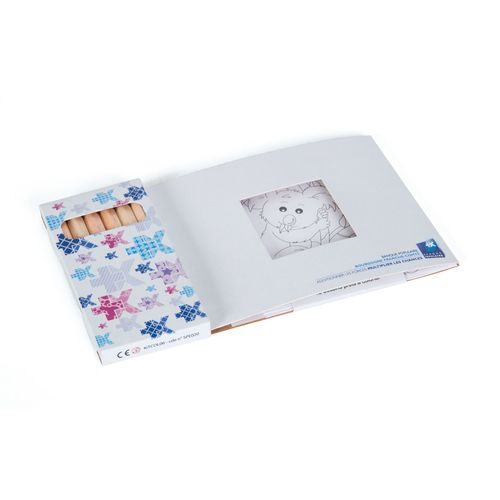 KIT COLORIAGE 6 CRAYONS 8,7 - 5