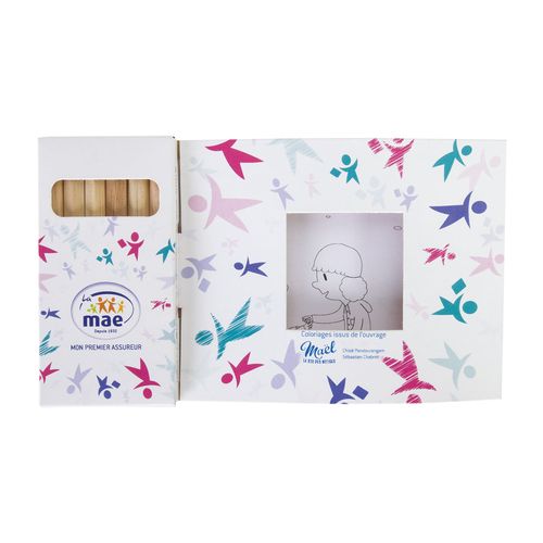 KIT COLORIAGE 6 CRAYONS 8,7 - 7