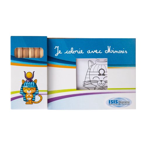 KIT COLORIAGE 6 CRAYONS 8,7 - 8