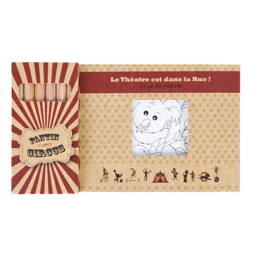 KIT COLORIAGE 6 CRAYONS 8,7 - 23