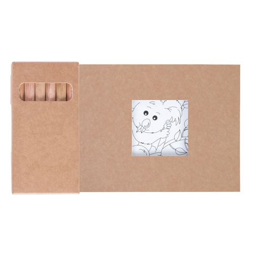 KIT COLORIAGE 6 CRAYONS 8,7 - 10