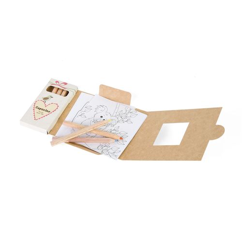 KIT COLORIAGE 6 CRAYONS 8,7 - 17