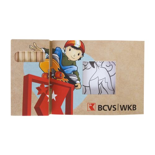 KIT COLORIAGE 6 CRAYONS 8,7 - 22