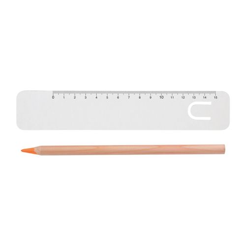 KIT BUREAU FLUO ORANGE PERSONNALISÉ 17,6 cm