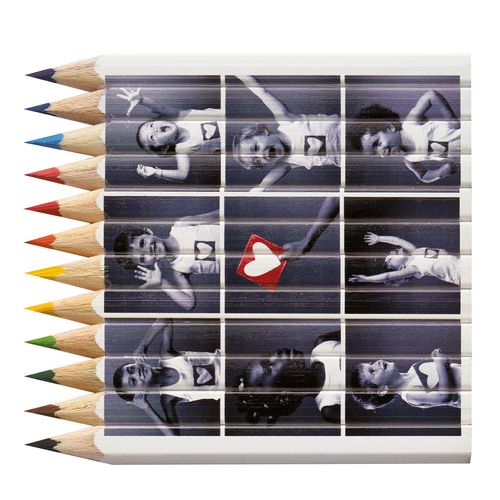 SET QUADRI 12 COUL 8,7 cm - 5
