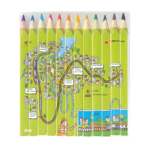 SET QUADRI 12 COUL 8,7 cm - 11