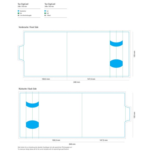 TeaFlyer ClapCard inclusif 1 TeaStick  (design individuel) thumbnail 10