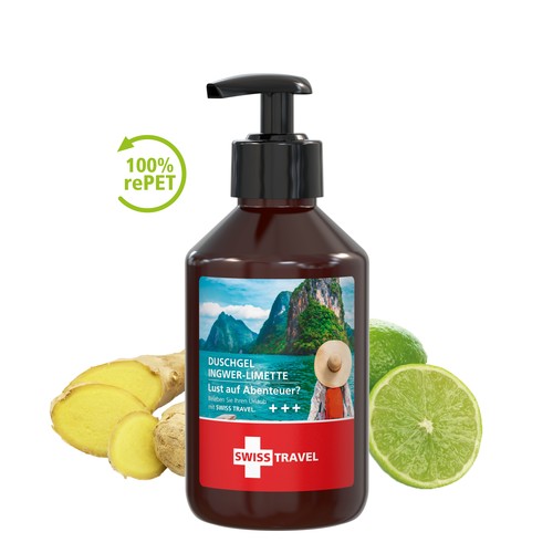 Shower Gel Ginger-Lime, 250 ml, Body Label (R-PET) Shower Gel Ginger-Lime, 250 ml, Body Label (R-PET)