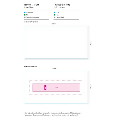TeaFlyer DIN Long inclusif 1 TeaStick "Design Individuel" thumbnail 9
