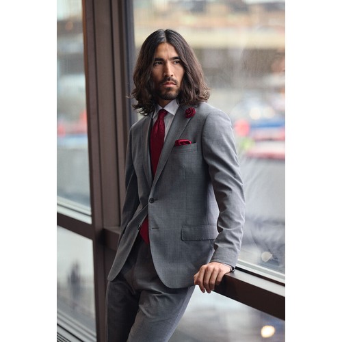 Giftbox Solid Hankie & Lapel Pin