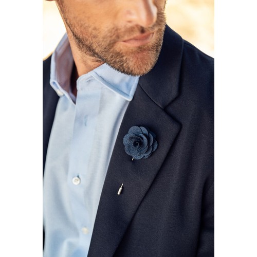Giftbox Solid Hankie & Lapel Pin