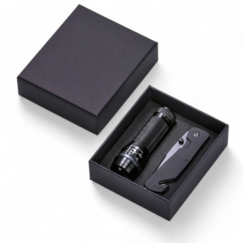 PRIMO EMERGENCY SET: RESCUE KNIFE AND FLASHLIGHT