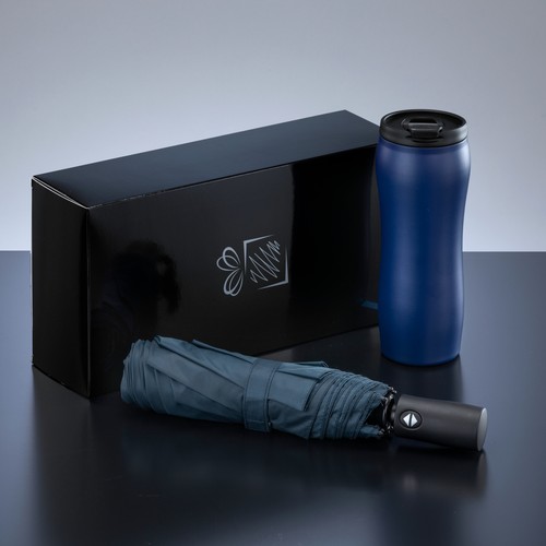 Primo Set: tazza sottovuoto 400 ml e ombrello automatico
