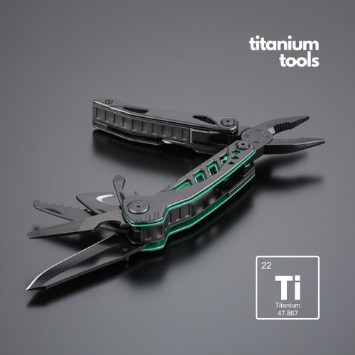 TITANIUM-COATED STEEL MULTITOOL OPTIMA