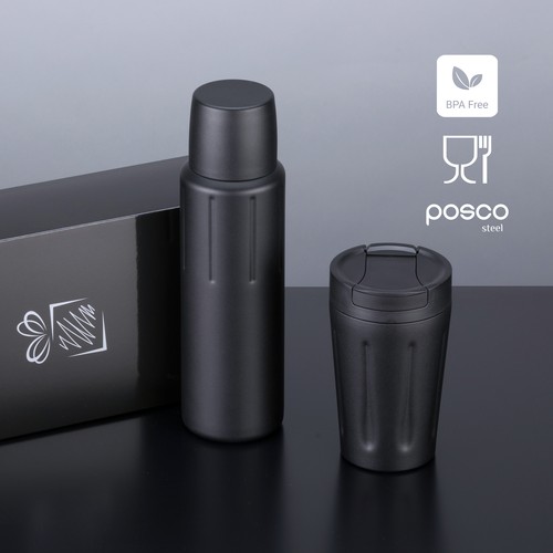 SCANDIC SET: COFFEE MUG AND THERMOS