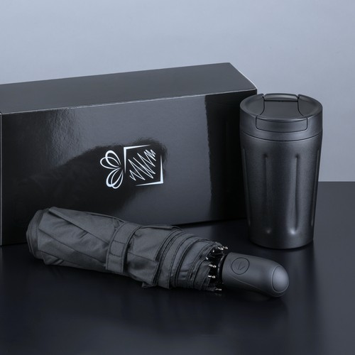 Scandic Set: tazza termica 350 ml e ombrello automatico