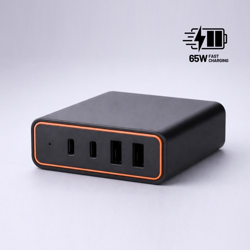 Opti Power GaN caricatore da scrivania 65W (torre di ricarica a 4 porte)