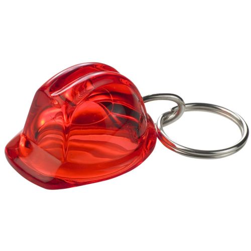 Helmet Keychain recycled - stamped or standard ring