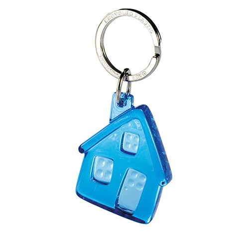 Star Keychain recycled  - stamped or standard ring