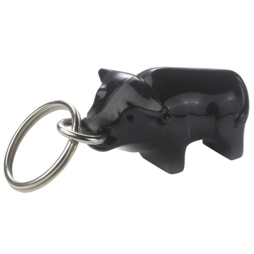 Bull Keychain recycled - stamped or standard ring
