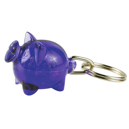 Small Happy Keychain recycled - stamped or standard ring