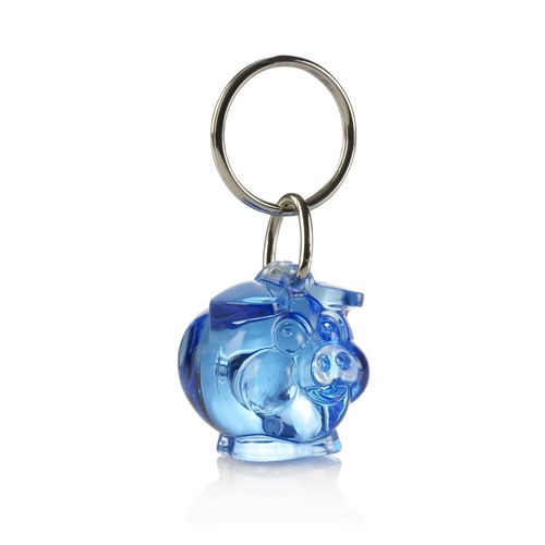 Small Smiley Keychain recycled  - stamped or standard ring