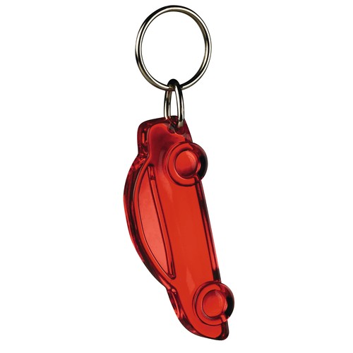 Car Keychain recycled - stamped or standard ring