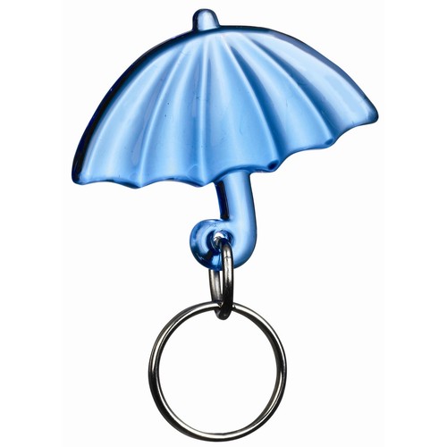 Umbrella Keychain recycled - stamped or standard ring