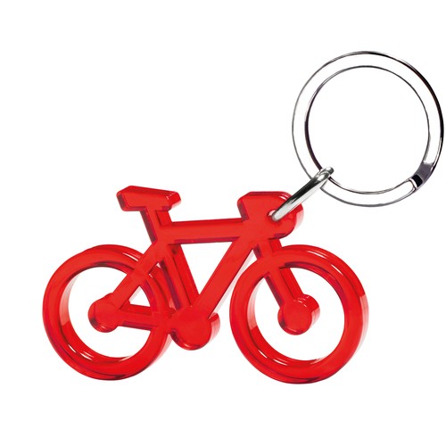 Bike Keychain recycled - stamped ring