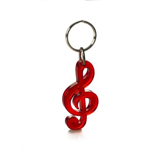 G-Key Keychain recycled - stamped or standard ring