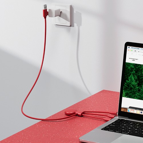 Mr Bio Long Plastique Recyclé Rouge thumbnail 4