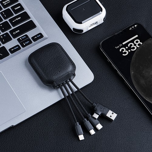 Ine Gamma Recycled Leather Allura noir - 4