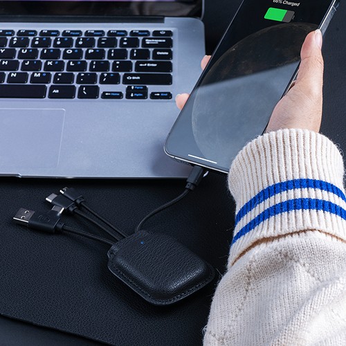 Ine Gamma Recycled Leather Allura noir - 5