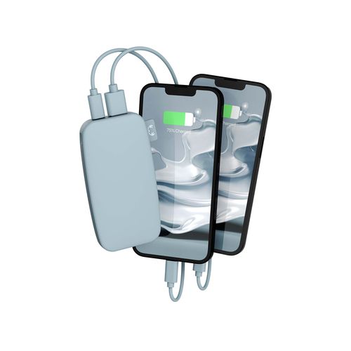 Fresh 'n Rebel Powerbank 6000 mAh USB-C Dusky Blue - 4