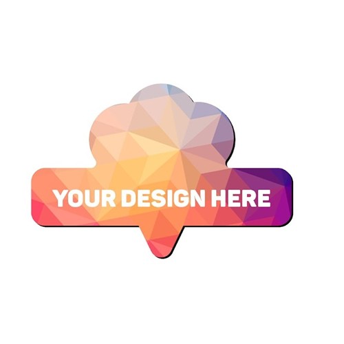 Fridge Magnet, Full color doming - < 5 cm² - Forme personnalisée