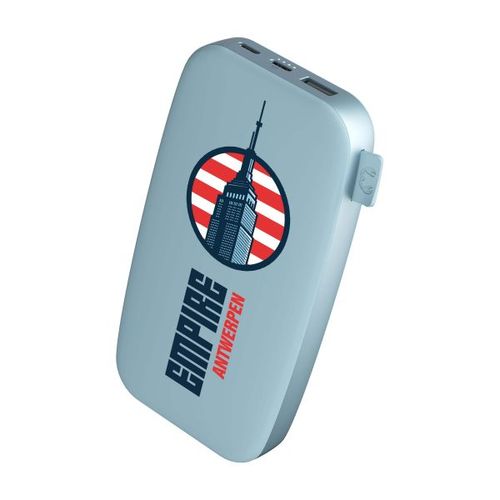 Fresh n Rebel Powerbank 18000 mAh USB-C (Dusky Blue, Impression en quadrichromie recto) - 1