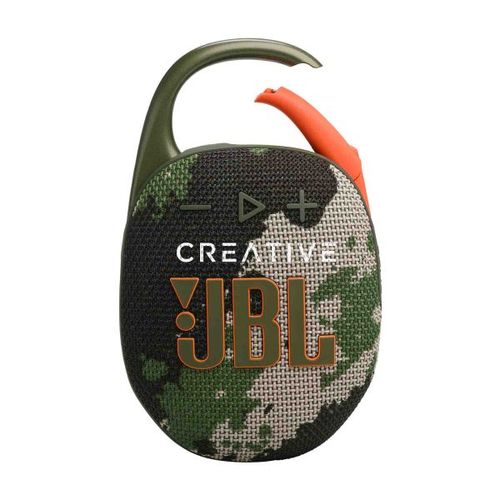 JBL Clip 5 (Noir, Impression en couleur)