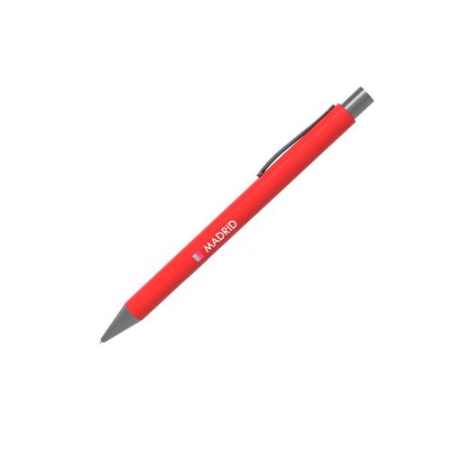 Pen Madrid (Noir, Impression en quadrichromie côté droit, Pas d'incrustation en couleur)