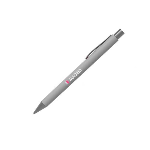 Pen Madrid (Noir, Impression en quadrichromie côté droit, Pas d'incrustation en couleur)