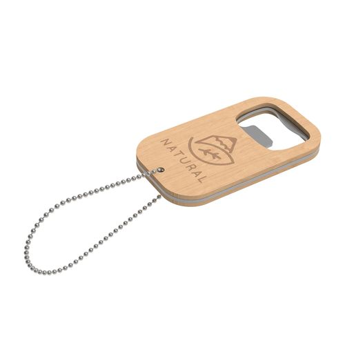 Key Ring Atlanta (Brun, Gravure recto, Pas d'incrustation en couleur) - 1