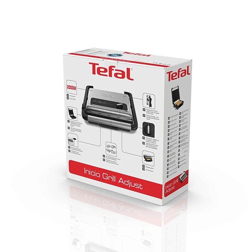 Tefal Inicio Grill Adjust - Argent