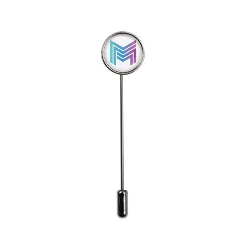 Pin Lapel (Carré, 15 mm, Dominé carré en couleur 15 mm, Pas d'incrustation en couleur)