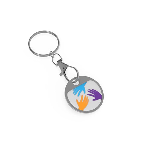 Key Ring Shopping Token - Argent - 4