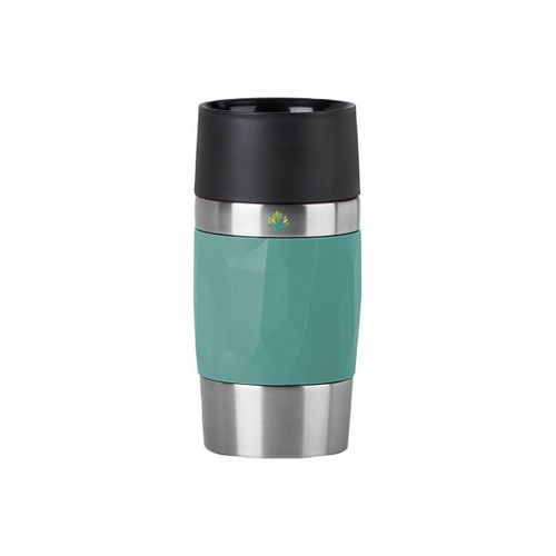 Travel Mug Compact 0.3L (Noir, Impression en couleur)