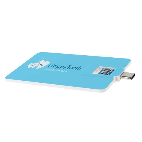 USB Stick Credit Card 3.0 Type-C - Blanc - 32 Go 3.0