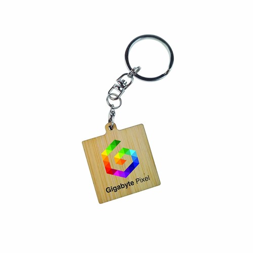 Key Ring Bamboo - Rectangulaire 41 x 18 mm