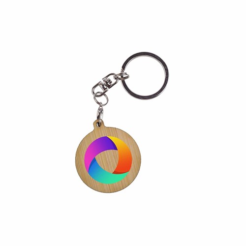 Key Ring Bamboo - Rectangulaire 41 x 18 mm