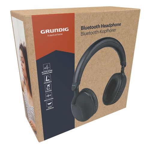 GRUNDIG ANC Bluetooth Headphone 300mAh Black, Grundig, SquareNuts - Mataro Advice srl