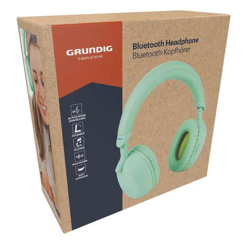 GRUNDIG ANC Bluetooth Headphone 300mAh Green, Grundig, SquareNuts - Mataro Advice srl