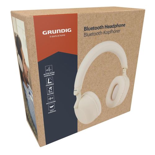 GRUNDIG ANC Bluetooth Headphone 300mAh Beige, Grundig, SquareNuts - Mataro Advice srl